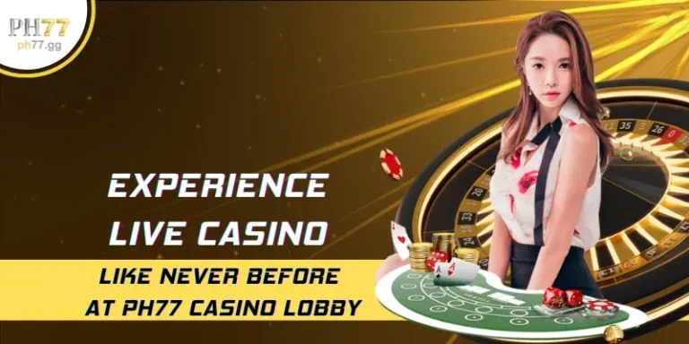 Hình ảnh mô tả trải nghiệm casino trực tiếp (Live Casino) chân thực và sang trọng